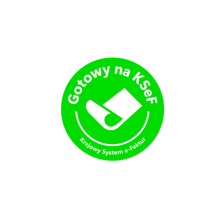 Zielone logo certyfikatu 'Gotowy na KSeF'